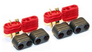 wat-0103c. WattAge Deans Connector 2 Pair (M/F)