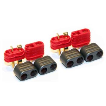wat-0103c. WattAge Deans Connector 2 Pair (M/F)