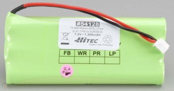 54128. Hitec Battery 1300Mah 7.2v Ni-Mh