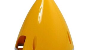 gpmq4778.jpg. Great Planes Nylon Spinner Alu/Backplate Yellow 3" (76mm)