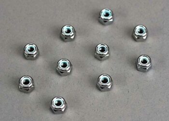 t1747. Nuts, 4mm nylon locking (10)
