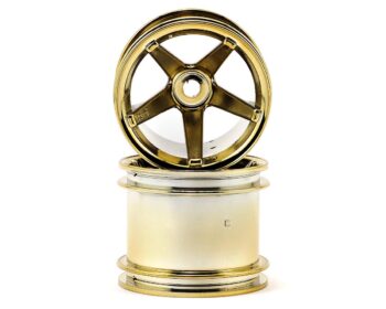hpi2161. HPI Super Star 2.2" Truck Wheel w/Universal Adapter (2) (Deep Offset) (Black Chrome)