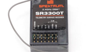 SPMSR3300T.jpg. SR3300T DSM 3-Ch Rx w/Telemetry: Surface