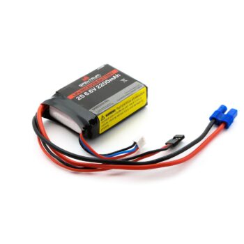 SPMB2200LFRX.jpg. 2200mAh 2S 6.6V Li-Fe Receiver Battery