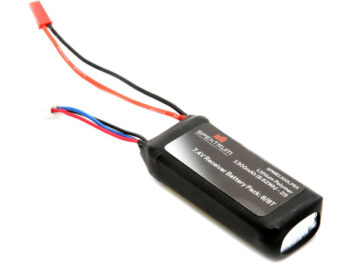 SPMB1300LPRX.jpg. 7.4V 1300mAh 2S 5C LiPo Rx Pack w/JST Co