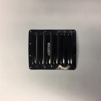FP3062A-D.JPG. Small Vent Black Louvre 74x63mm