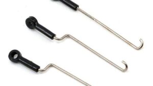 BLH3308.jpg. Servo Pushrod Set with ball links: nCP X