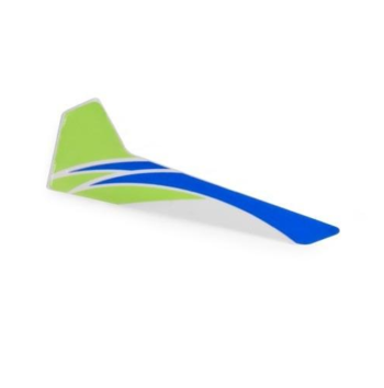 BLH3520G.png. Green Vertical Fin with Decal: mCP X