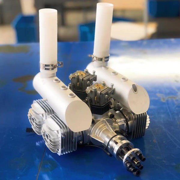 dle120t4. DLE120 T4 4 Cylinder Motor