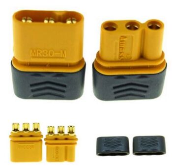 xt30. WattAge MR30 Connector w/Boot (M/F)