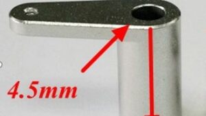 mh027-01001. CNC Alloy Throttle Arm L25x9.5x18.6 (Grub Screw)