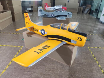 1. Top-RC T-28 Trojan 111" Yellow (Excl Retracts)