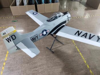 1. Top-RC T-28 Trojan 111" Silver (Excl Retracts)