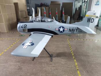 2. Top-RC T-28 Trojan 111" Silver (Excl Retracts)