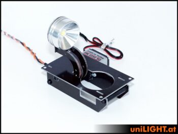 FLIP26HVF0802WW_25.jpg. 8Wx2 Folding Spotlight 26mm HV W/White