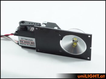 FLIP26HVF0802WW_33.jpg. 8Wx2 Folding Spotlight 26mm HV W/White