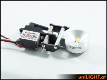 FLIP26HVF0802WW_36.jpg. 8Wx2 Folding Spotlight 26mm HV W/White