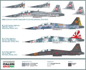 ITA1382_profiliLR.jpg. 1/72 F-5 F Tiger II Twin Seater