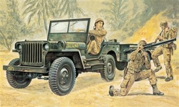ITA314.jpg. 1/35 Willys MB Jeep with Trailer