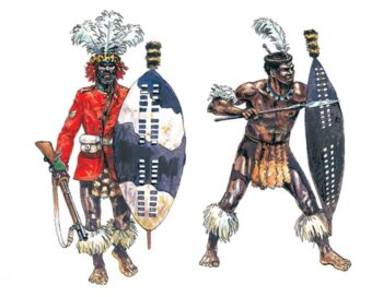 ITA6051_figuriniLR.jpg. 1/72 Zulu War - Zulu Warriors