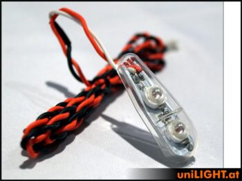 PRO11XF-080X2-R_7.jpg. 8Wx2 Flash Light 11mm Red T-Fuse