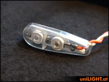 PRO11XF-080X2-W_8.jpg. 8Wx2 Flash Light 11mm White T-Fuse