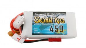 bsr30c4502s-02. Gens Ace Soaring Lipo 450mah 7.4V 30c JST