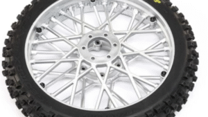 los46006. Dunlop MX53 Front Tire Mounted, Chrome: Promoto-MX