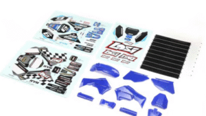 los260001. Blue Plastics with Wraps: Promoto-MX