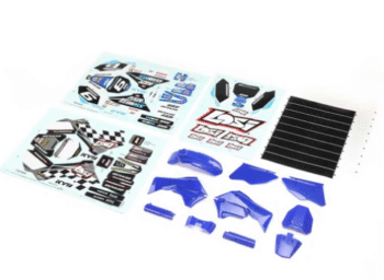 los260001. Blue Plastics with Wraps: Promoto-MX
