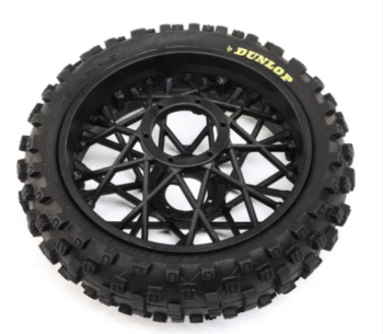 los46005. Dunlop MX53 Rear Tire Mounted, Black: Promoto-MX